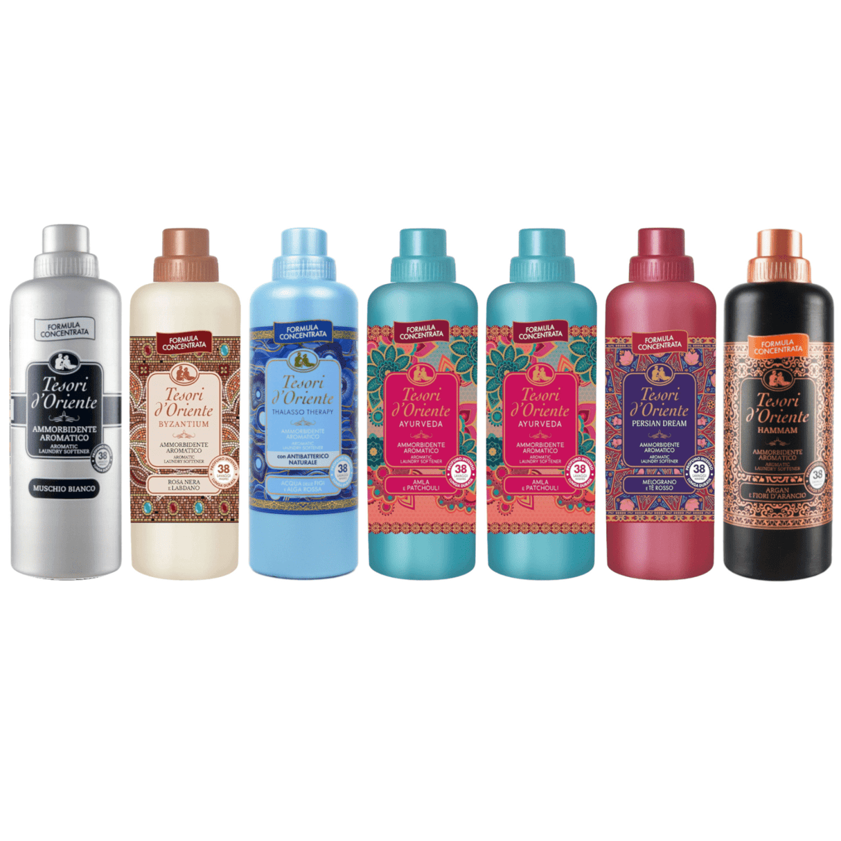 Produkt TESORI D'ORIENTE Płyny do płukania Płyn do płukania TESORI D'ORIENTE Mix 7x 760 ml Z00293