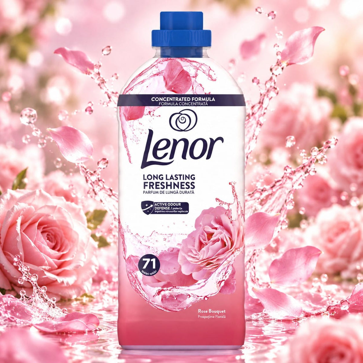 Produkt LENOR Płyny do płukania Płyn do płukania tkanin LENOR Rose Bouquet 71 prań 1,491l 006321