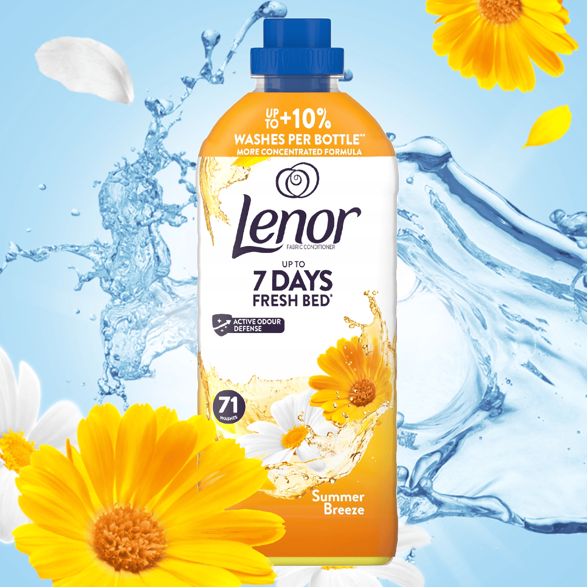 Produkt LENOR Płyny do płukania Płyn do płukania tkanin LENOR Summer Breeze 71 prań 1,491l 004414