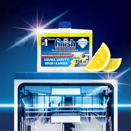 Produkt FINISH płyny do zmywarki Płyn do czyszczenia zmywark FINISH Lemon DUO Dishwasher Cleaner 2x250ml 021241