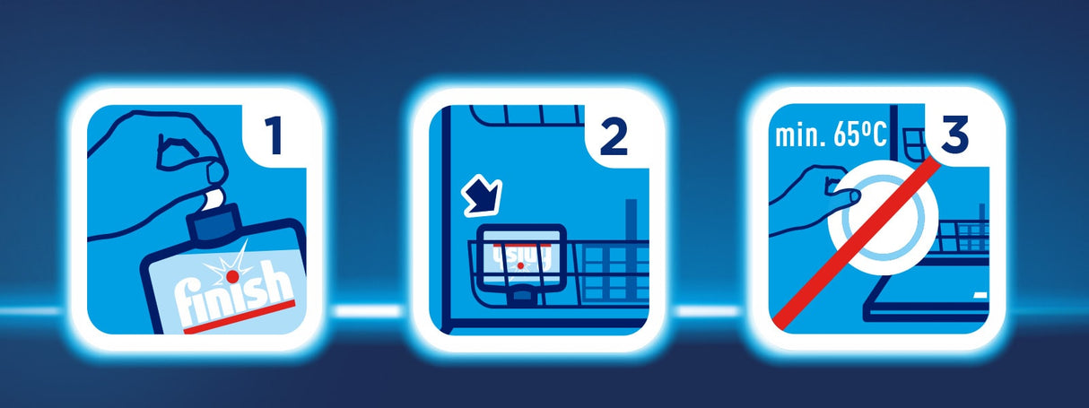 Produkt FINISH płyny do zmywarki Płyn do czyszczenia zmywarki FINISH Duo Regular Cleaner 2x250ml 021240