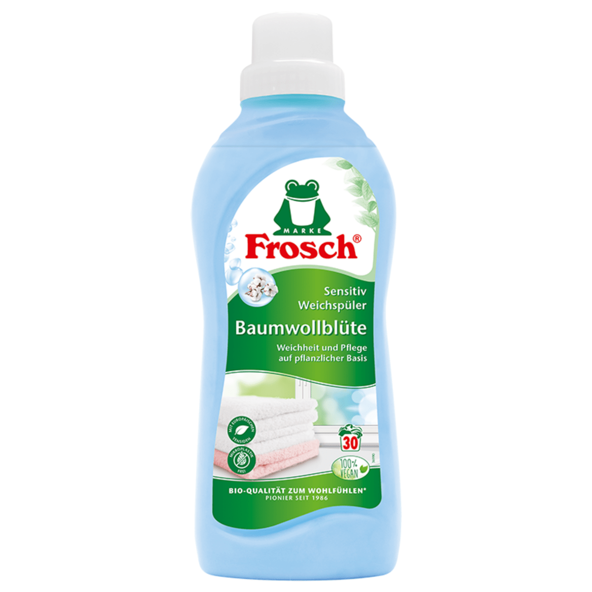 Produkt FROSCH Płyny i żele do prania Płyn do płukania FROSCH Cotton Blossom koncentrat 750 ml 001704