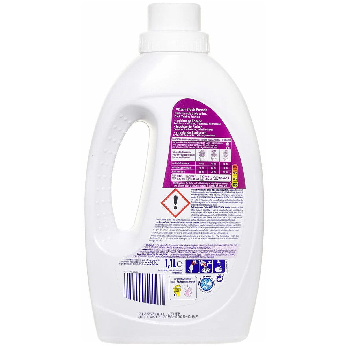 Produkt DASH Płyny i żele do prania Płyn do prania DASH kolor białe MIX 2x 100 prań 5 l Z00175