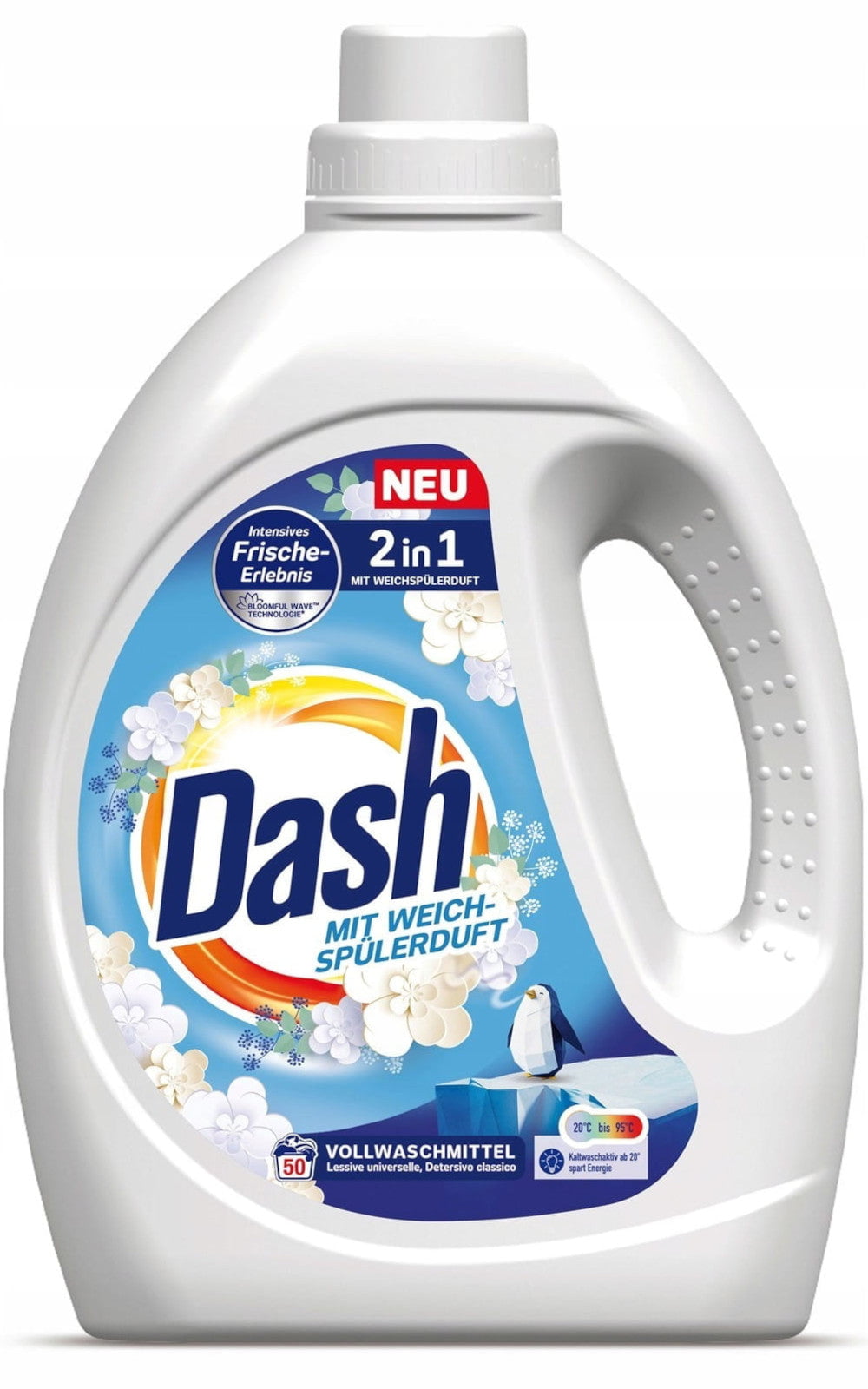 Produkt DASH Płyny i żele do prania Płyn do prania DASH uniwersalny 2in1 50 prań 2,25l 003591