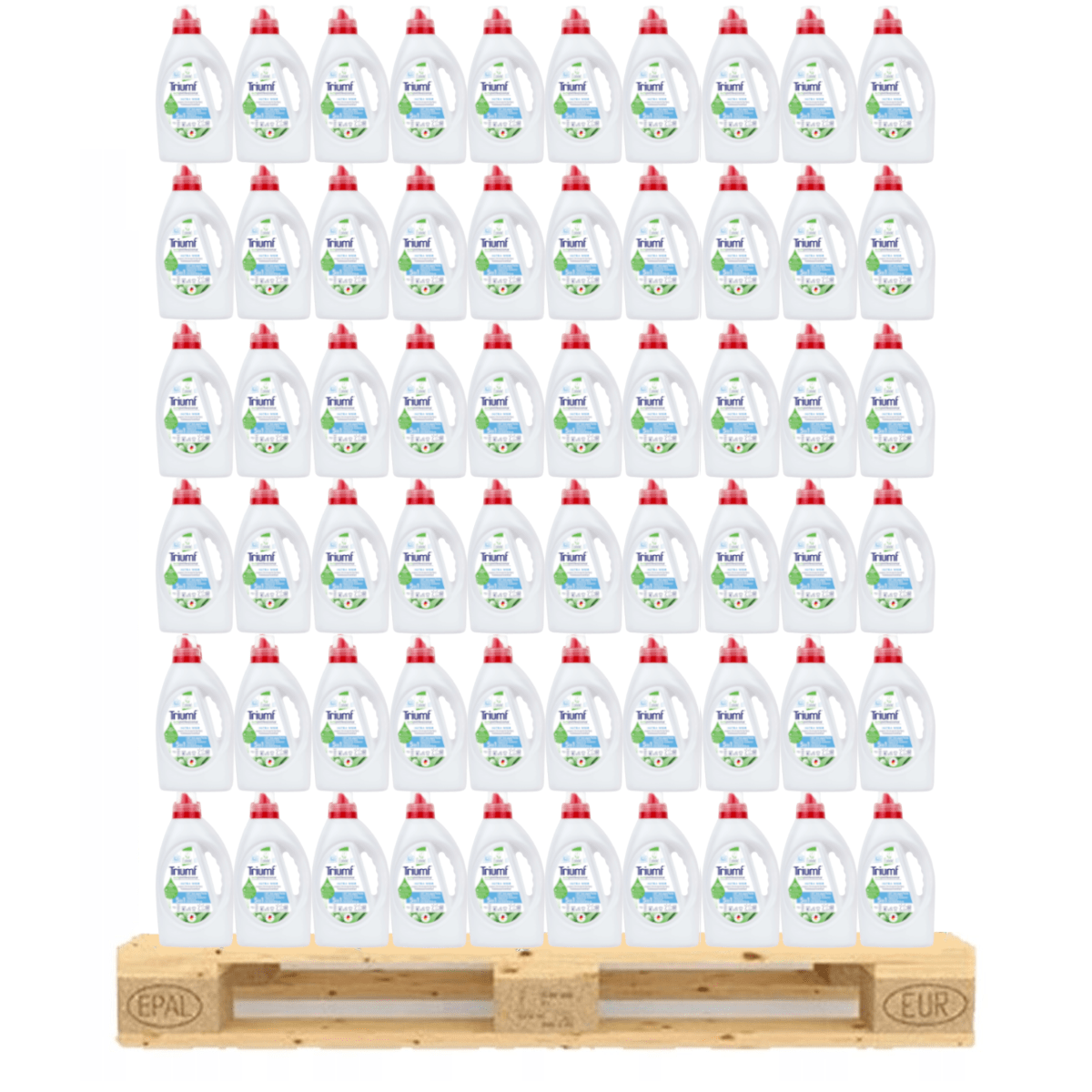 Produkt TRIUMF Płyny i żele do prania Płyn do prania TRIUMF White koncentrat 25 prań 1 l Paleta 576 sztuk K_015192_576