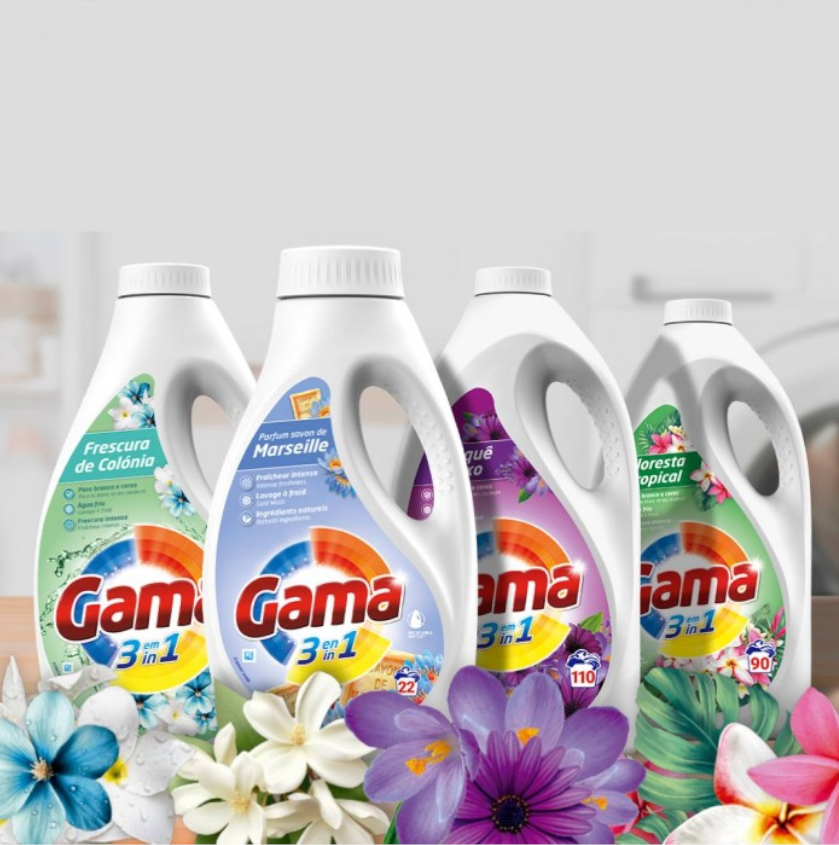 Produkt GAMA Płyny i żele do prania Skoncentrowany żel do prania GAMA uniwersalny Mix Original Citrus 44 prania 2x 1,98l Z00965