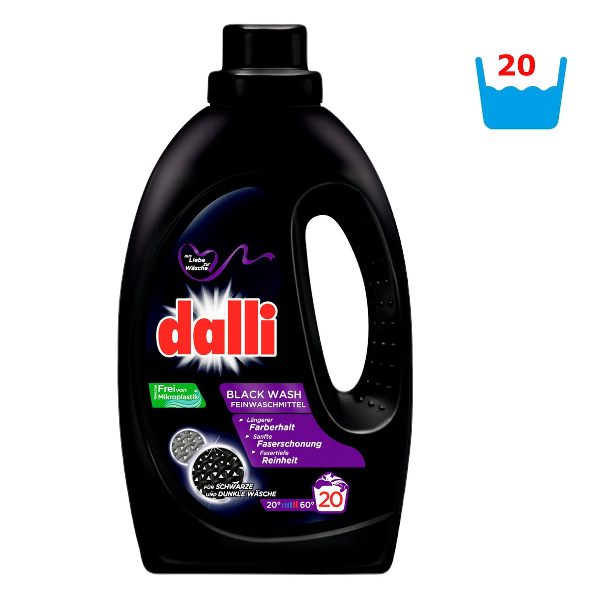 Produkt DALLI Płyny i żele do prania Żel do prania DALLI Black Wash do ciemnych tkanin 20 prań 1,1l 004355