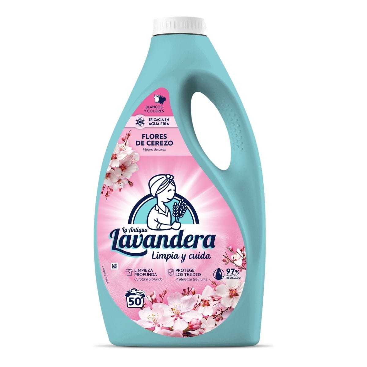 Produkt LAVANDERA Płyny i żele do prania Żel do prania LAVANDERA Flores de Cerezo uniwersalny płyn na 50 prań 2,5l 052704