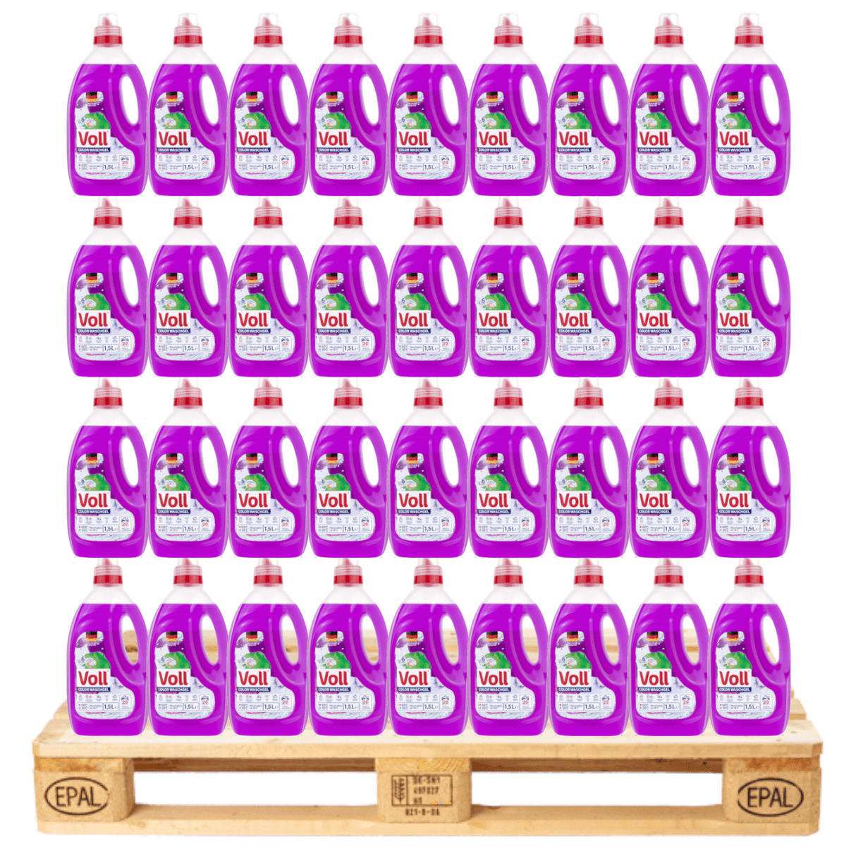 Produkt VOLL Płyny i żele do prania Żel do Prania VOLL Color 20 prań 1,5 l Paleta 360 sztuk K_037613_360