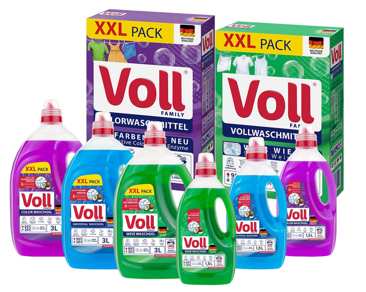 Produkt VOLL Płyny i żele do prania Żel do prania VOLL Universal 40 prań 3 l Paleta 160 sztuk K_037617_160