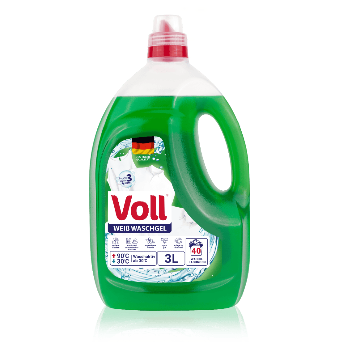 Produkt VOLL Płyny i żele do prania Żel do prania VOLL White 40 Prań 3 l NEW 037618