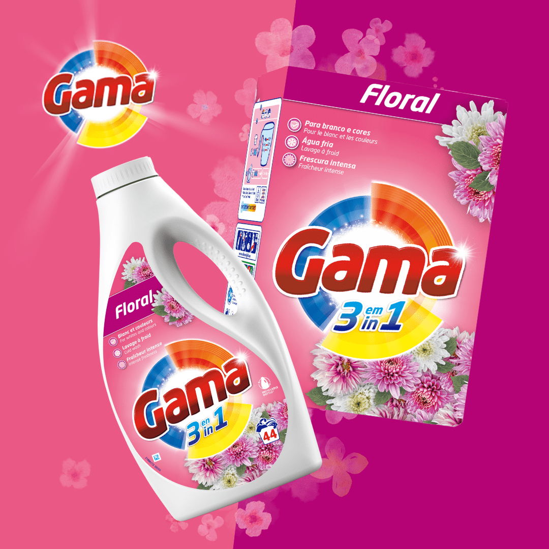 Produkt GAMA Płyny i żele do prania Żel płyn do prania GAMA Floral uniwersalny 66 prań 2,97l 001685