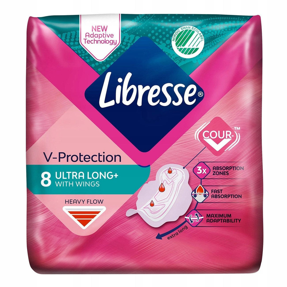 Produkt LIBRESSE Podpaski LIBRESSE Ultra Wing Super 8szt 031254