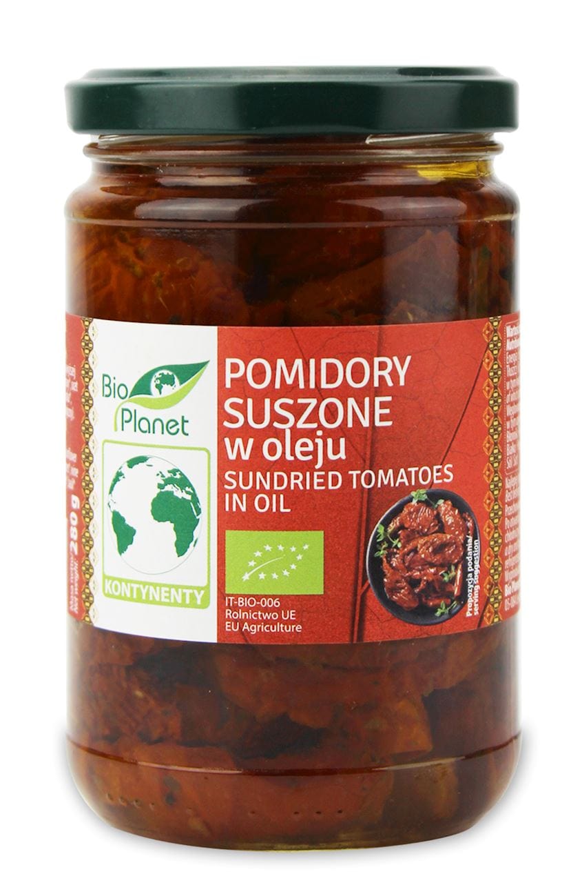 Produkt BIO PLANET - seria INNE POMIDORY SUSZONE W OLEJU BIO 280 g - BIO PLANET 5903900368070