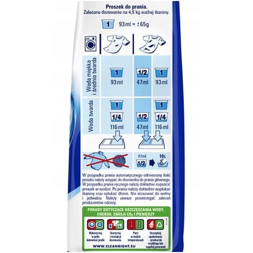 Produkt BRYZA Proszek do prania BRYZA 4w1 Białe + Kolor XXXL 130 prań 2x 8,45 kg Z00585