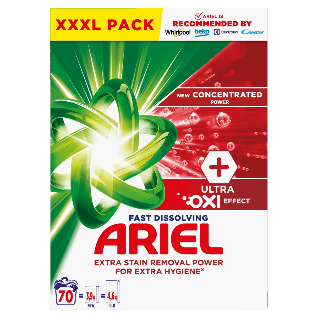 Produkt ARIEL Proszki do prania Proszek do prania ARIEL +Ultra Oxi Effect XXXL Pack 3,85kg 004384
