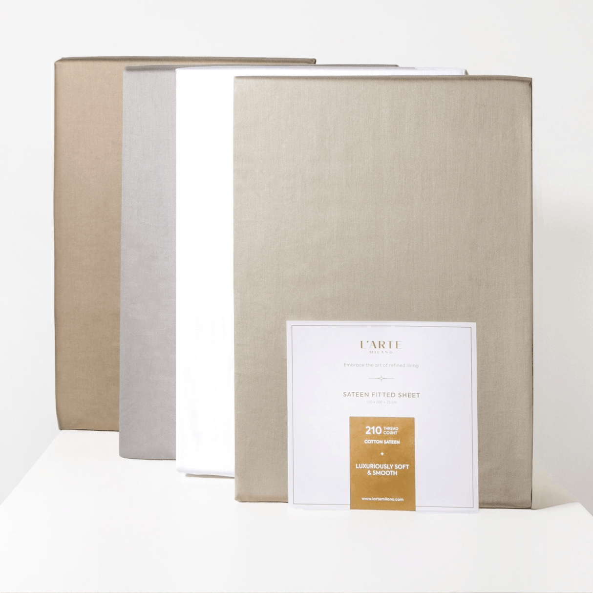 Produkt L'ARTE MILANO Prześcieradło Satynowe prześcieradło z gumką L'ARTE MILANO 100x200 cm 052857