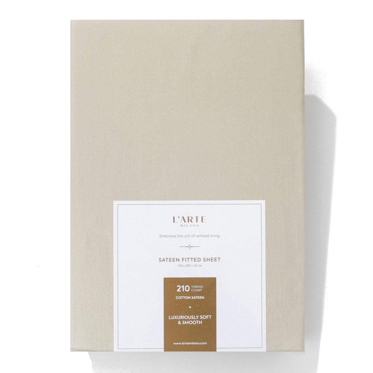 Produkt L'ARTE MILANO Prześcieradło Satynowe prześcieradło z gumką L'ARTE MILANO 100x200 cm 052857