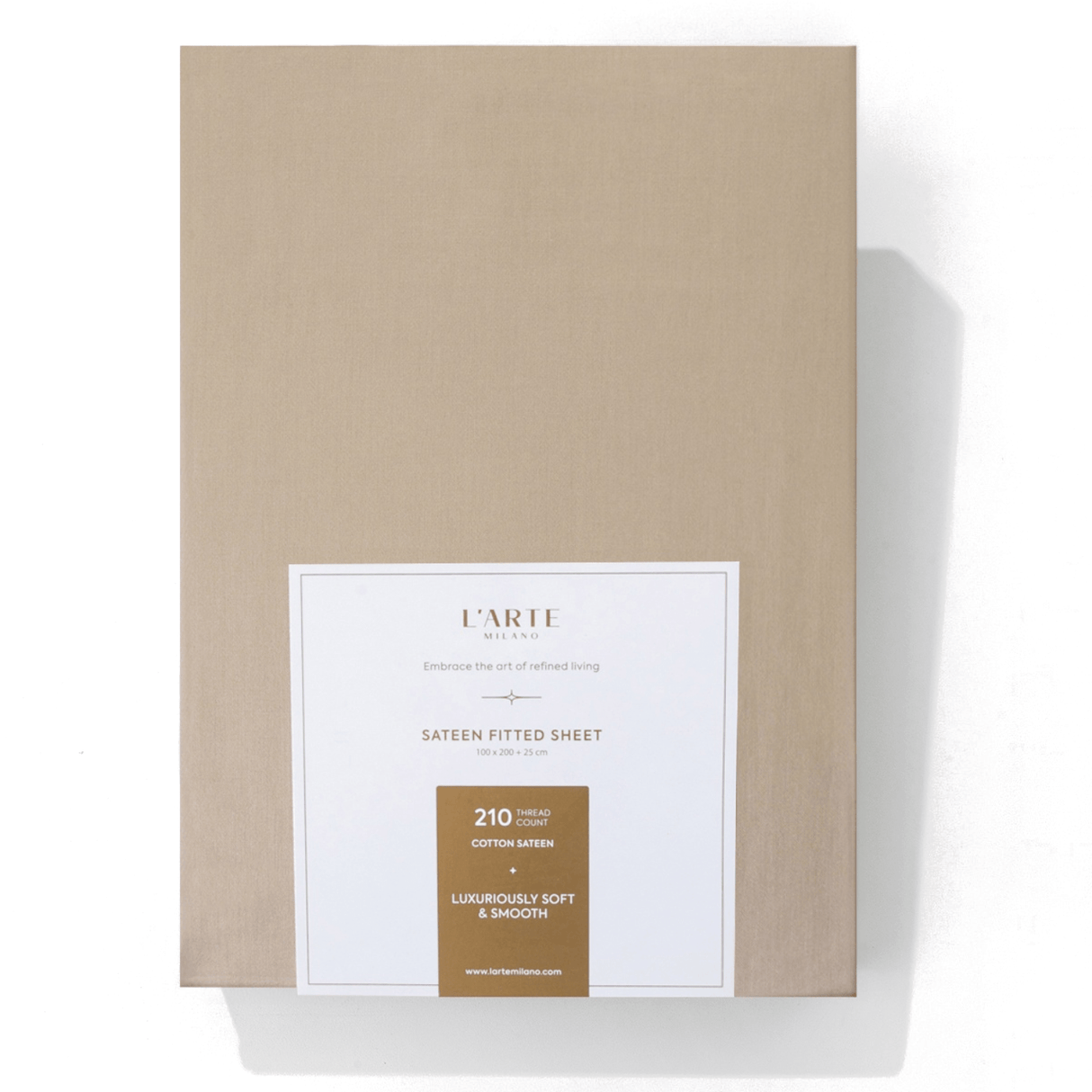 Produkt L'ARTE MILANO Prześcieradło Satynowe prześcieradło z gumką L'ARTE MILANO 140x200 cm 052855