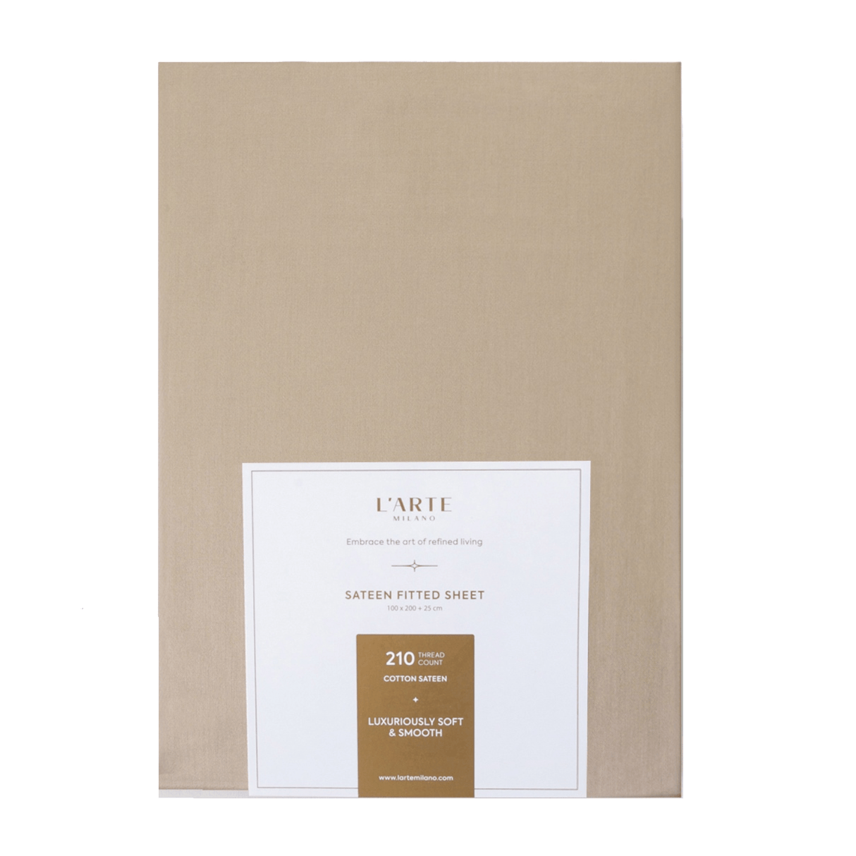 Produkt L'ARTE MILANO Prześcieradło Satynowe prześcieradło z gumką L'ARTE MILANO 200x220 cm 052859