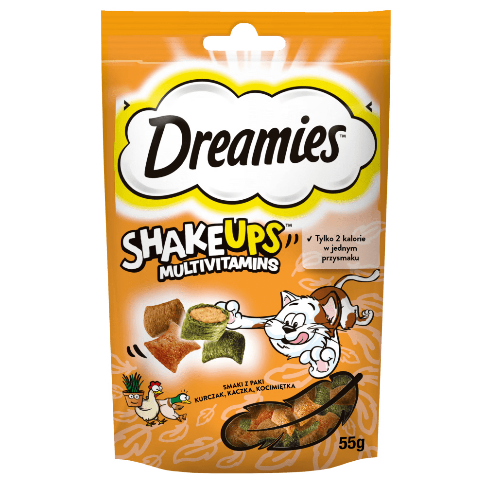 Produkt DREAMIES Przysmak dla kota DREAMIES Shake Ups Multivitamins 55g 003302