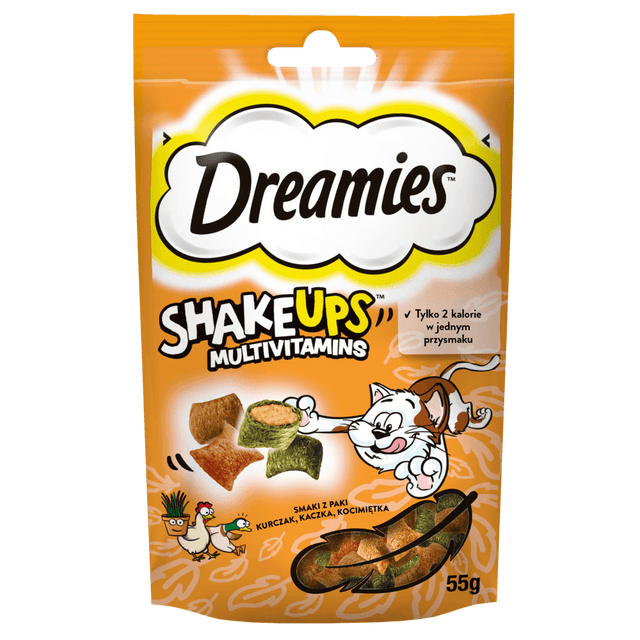 Produkt DREAMIES Przysmak dla kota DREAMIES Shake Ups Multivitamins 55g 003302