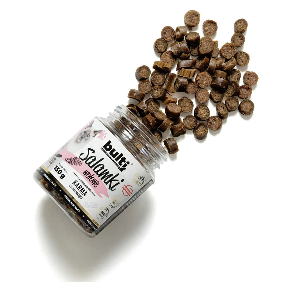 Produkt BULT Przysmaki dla Kota Przysmak dla kota BULT Salamki wołowe 150g 005676
