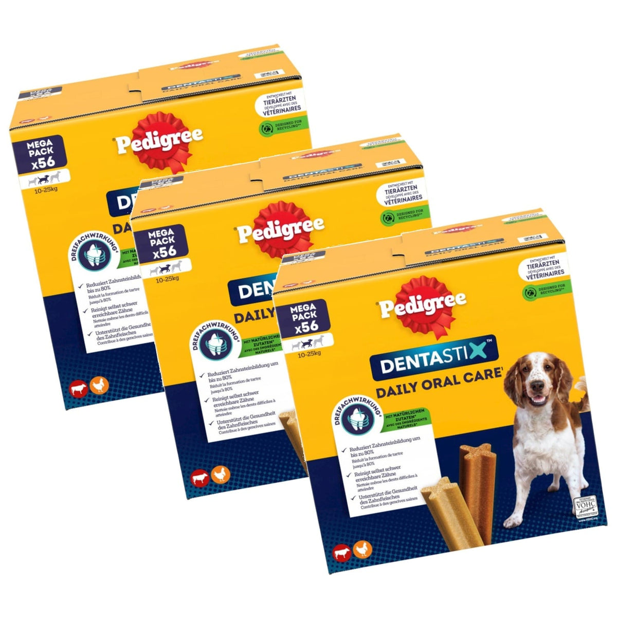 Produkt PEDIGREE Przysmaki dla psa 3x Przysmak dla psa PEDIGREE DentaStix średnie rasy 56szt (8x180g) K_034541_3