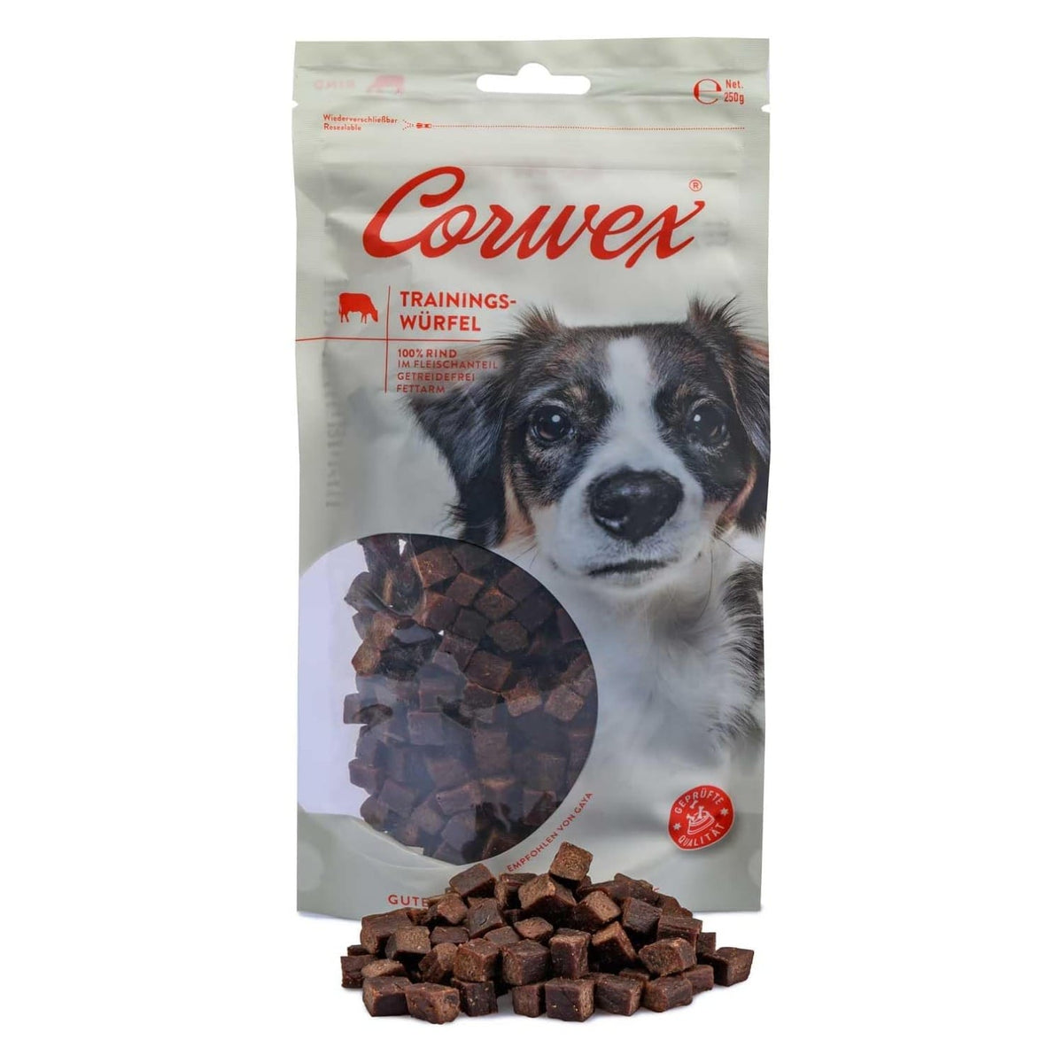 Produkt CORWEX Przysmaki dla psa CORWEX Premium Kostki Treningowe z Wołowiną Przysmak dla Psa 250g 006455