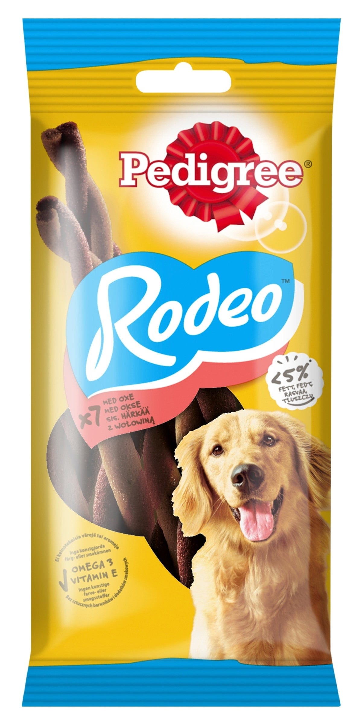 Produkt PEDIGREE Przysmaki dla psa PEDIGREE Rodeo wołowina 123g 010033