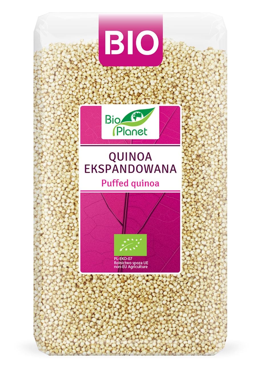 Produkt BIO PLANET - seria RÓŻOWA (płatki, otręby, musli) QUINOA EKSPANDOWANA BIO 150 g - BIO PLANET 5907814666574