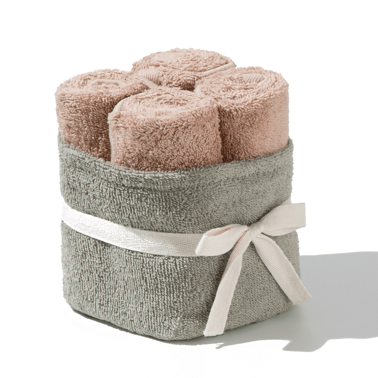 Produkt L'ARTE MILANO Ręcznik kąpielowy Zestaw ręczników bawełnianych L'ARTE MILANO w koszyku 4x 30 x 50 cm 052815