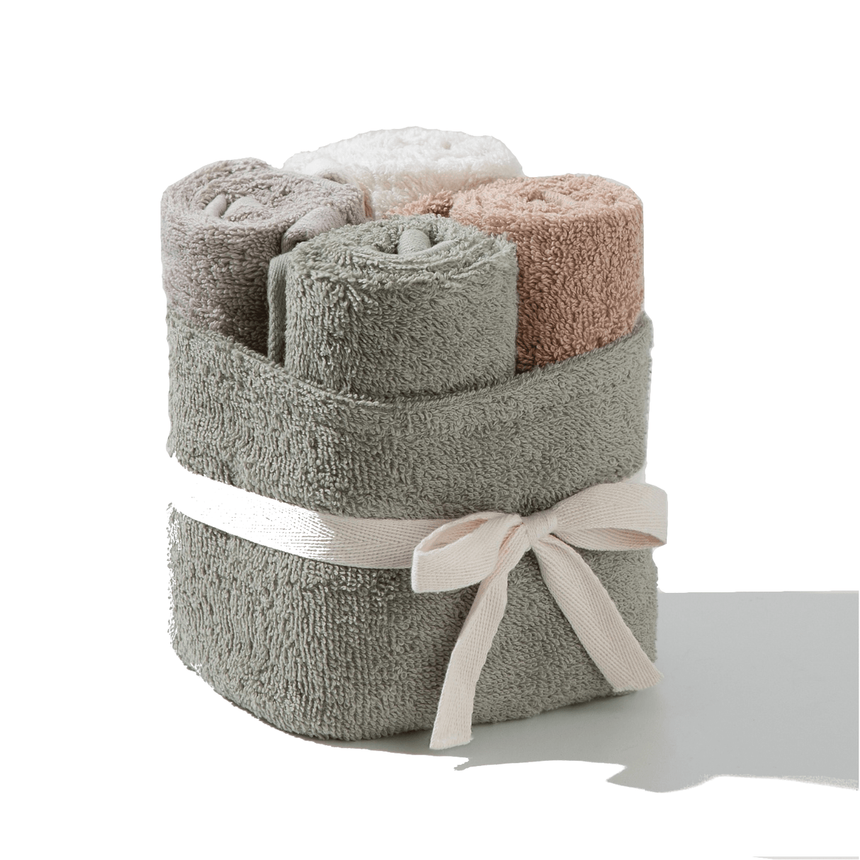 Produkt L'ARTE MILANO Ręcznik kąpielowy Zestaw ręczników bawełnianych L'ARTE MILANO w koszyku 4x 30 x 50 cm 052820