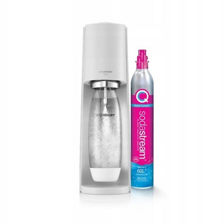 Produkt SodaStream Saturatory Saturator SODASTREAM Terra White + 1 nabój i 3 butelki 004628