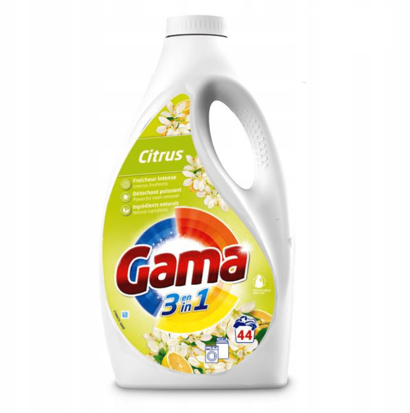 Produkt GAMA Skoncentrowany Żel do prania GAMA Citrus 44 prania 1,98l 052632