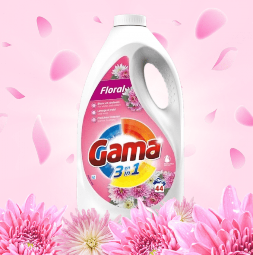 Produkt GAMA Skoncentrowany Żel do prania GAMA Floral uniwersalny 44 prania 1,98l 052633
