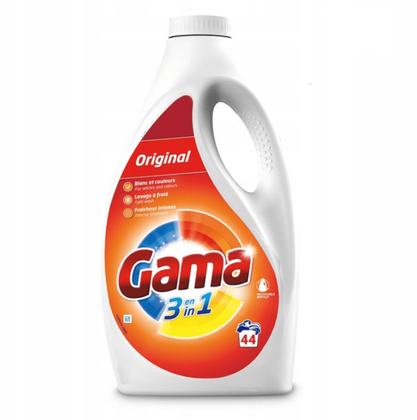 Produkt GAMA Skoncentrowany Żel do prania GAMA Original uniwersalny 44 prania 1,98l 052631