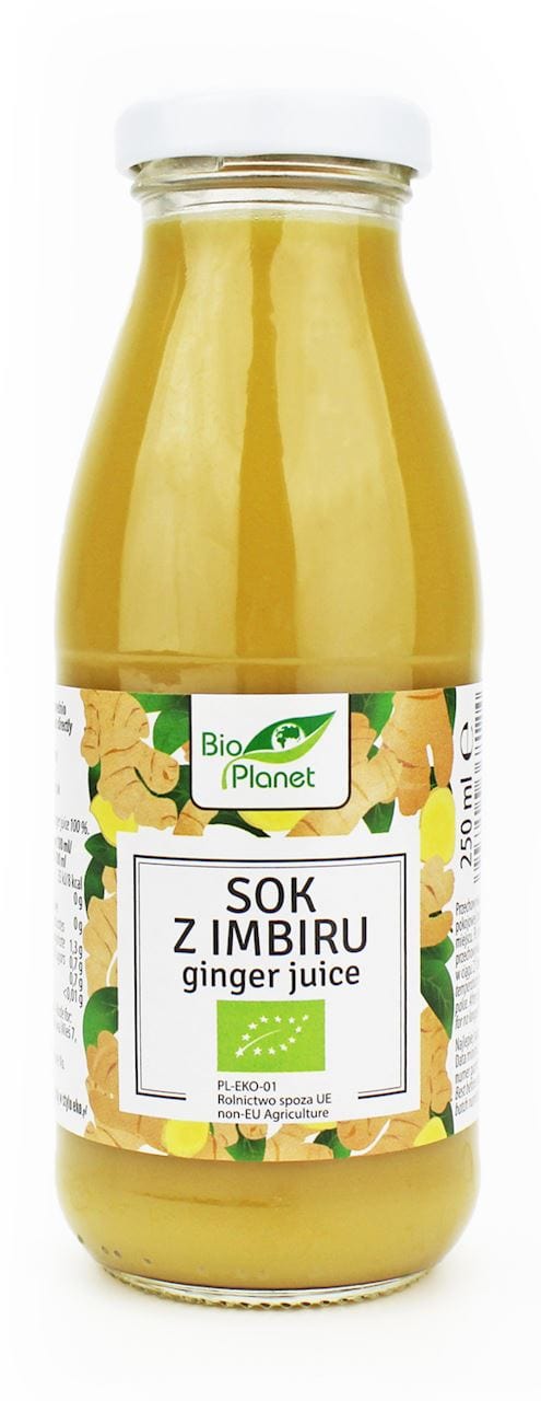 Produkt BIO PLANET - seria SOKI I ZAKWASY SOK Z IMBIRU NFC BIO 250 ml - BIO PLANET 5903900368124