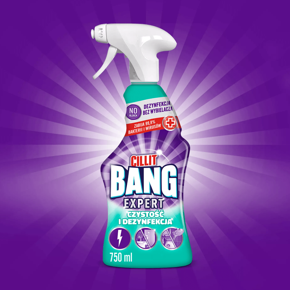 Produkt CILLIT BANG Środki do łazienki Spray do czyszczenia i dezynfekcji CILLIT Bang EXPERT Universal Hygiene 750ml 003292