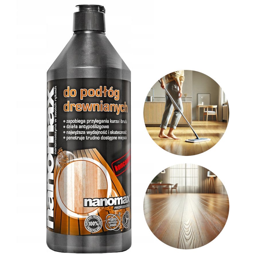 Produkt NANOMAX Środki do podłóg Płyn do czyszczenia podłóg drewnianych NANOMAX koncentrat 1 l 025243