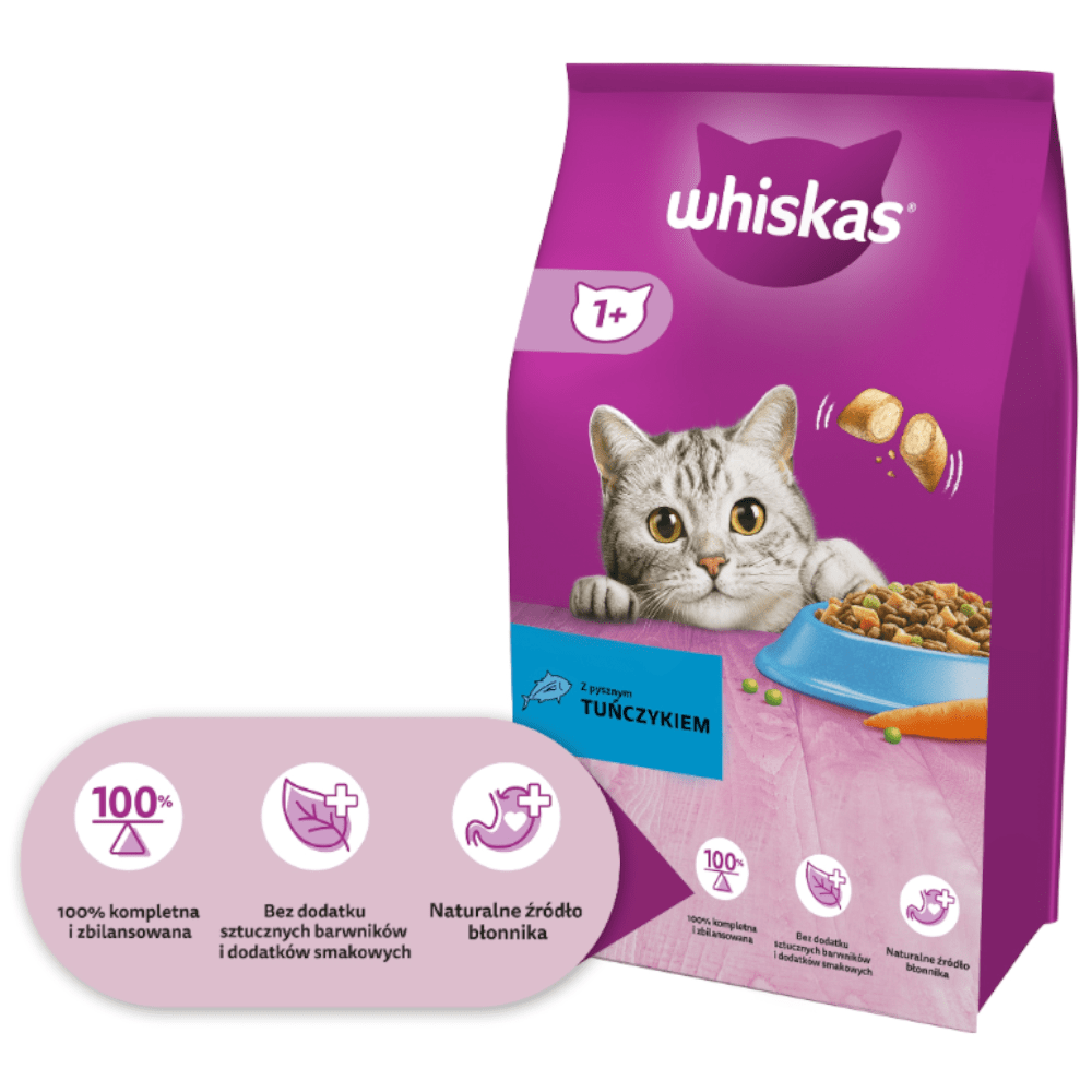 Produkt WHISKAS Sucha Karma dla kotów WHISKAS z tuńczykiem14kg 003978