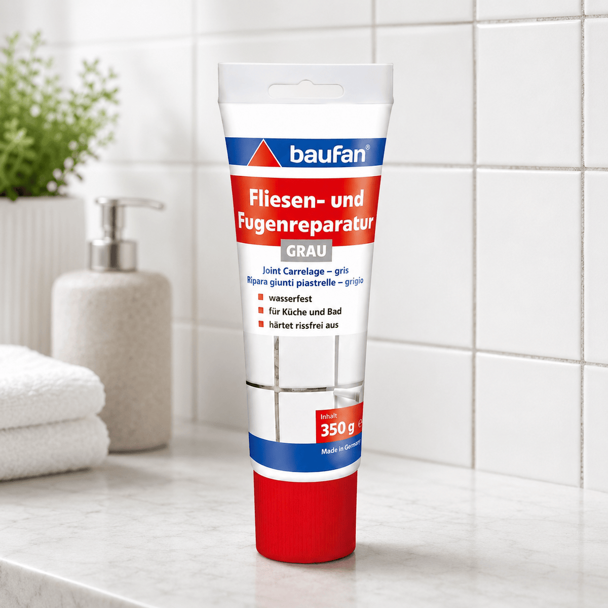 Produkt BAUFAN Szara fuga naprawcza do płytek BAUFAN Tile and Grout Repair (grey) 350g 006140