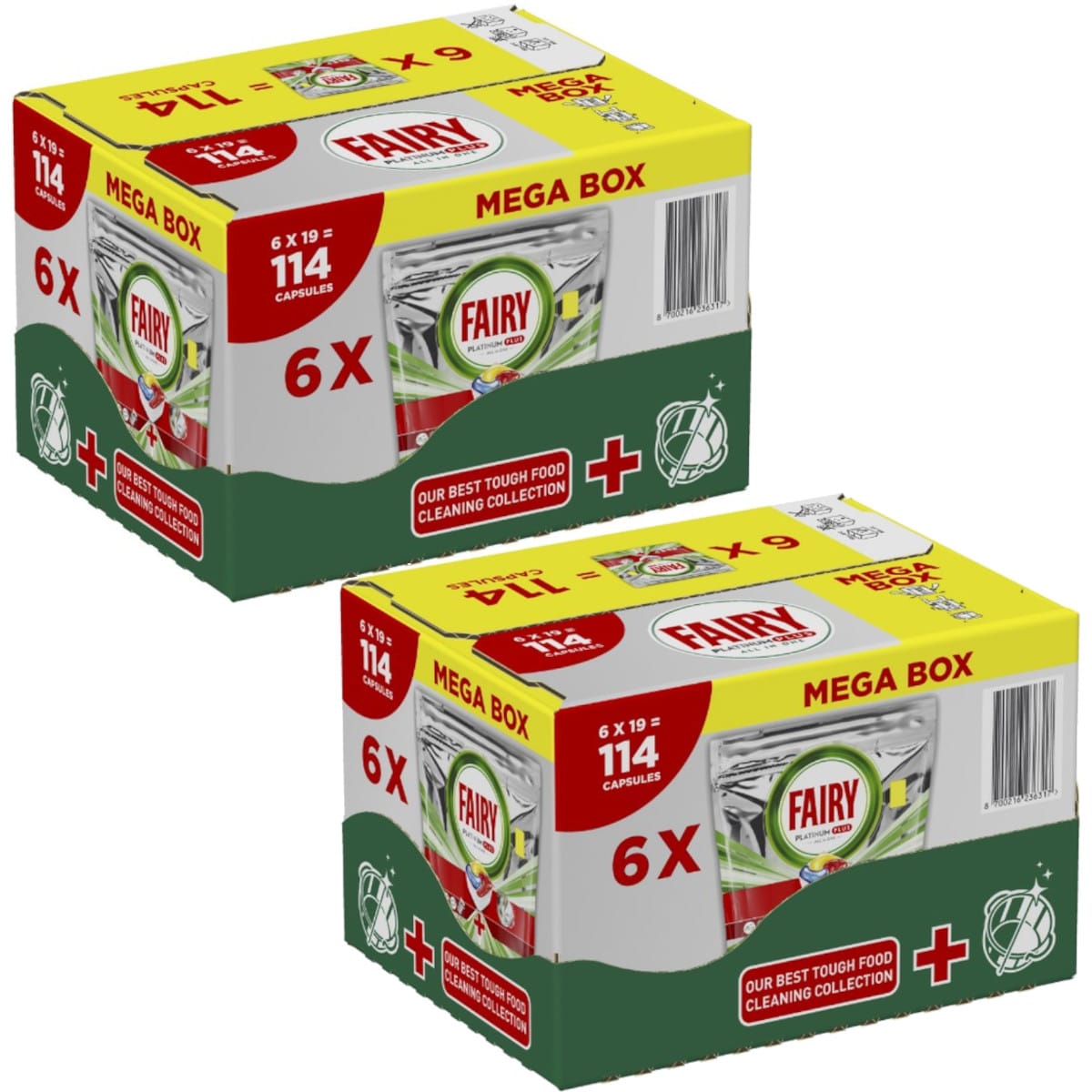 Produkt FAIRY Tabletki i kapsułki do zmywarki 2X Kapsułki do zmywarki FAIRY Platinum Plus All in One Lemon 114 szt k_002854_2