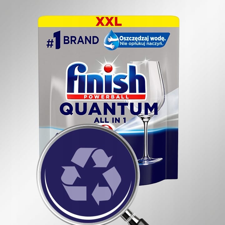 Produkt FINISH Tabletki i kapsułki do zmywarki 4x Kapsułki do zmywarki FINISH 100szt Quantum All in One Lemon K_034178_4