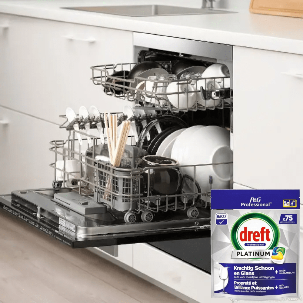 Produkt DREFT Tabletki i kapsułki do zmywarki Kapsułki do zmywarki DREFT All in One Lemon Platinum 75szt 052746