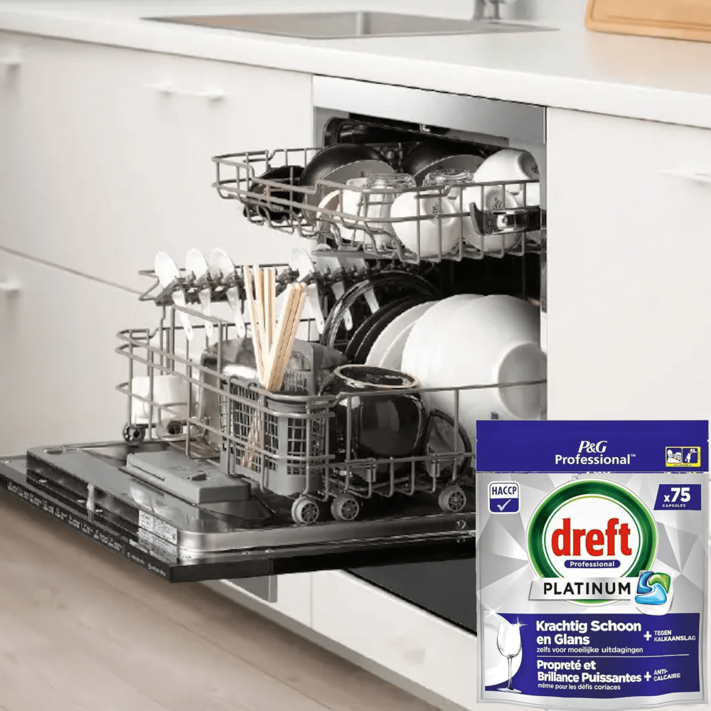 Produkt DREFT Tabletki i kapsułki do zmywarki Kapsułki do zmywarki DREFT All in One Regular Platinum 75szt 052747