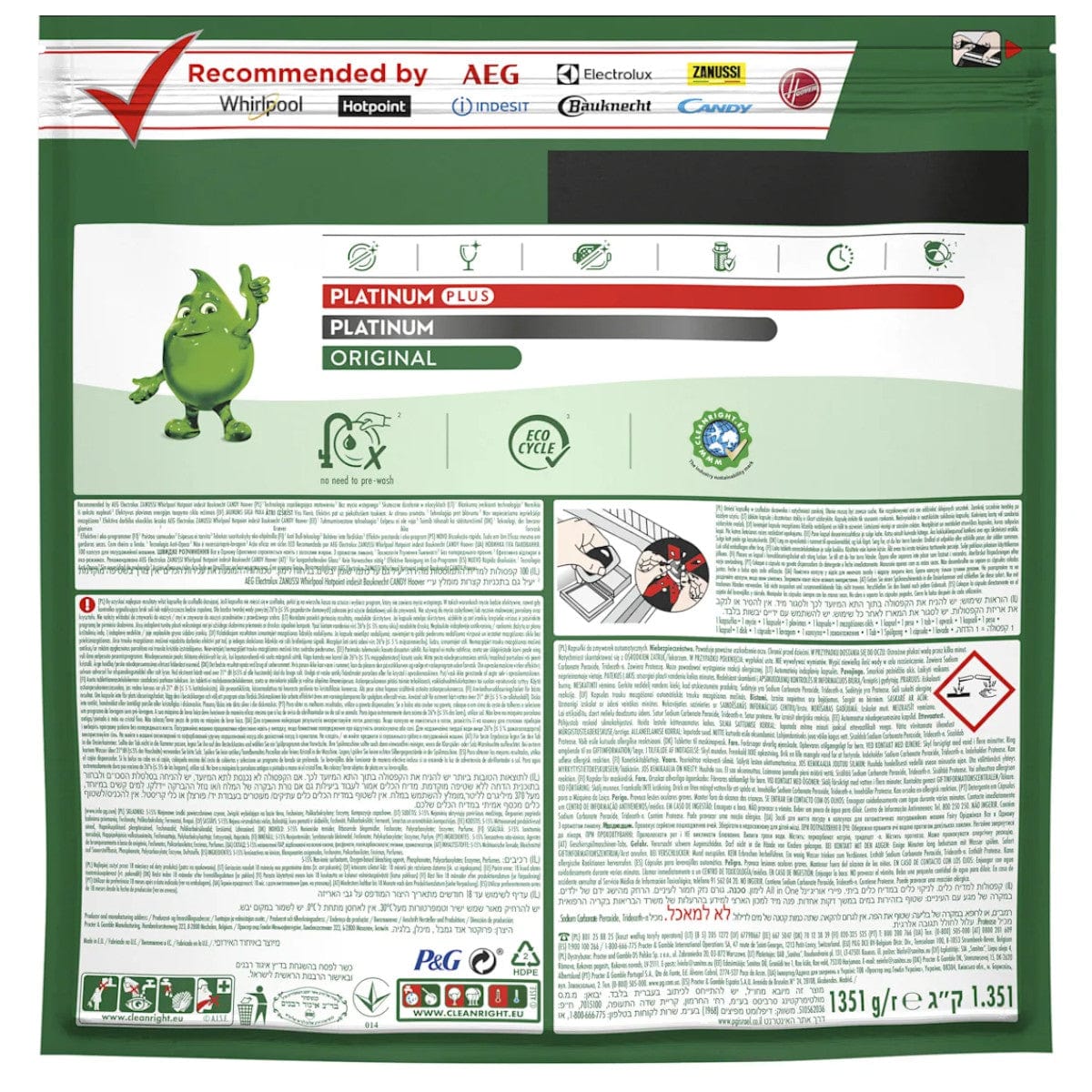 Produkt FAIRY Tabletki i kapsułki do zmywarki Kapsułki do zmywarki FAIRY Original All in One Lemon 100szt 002858