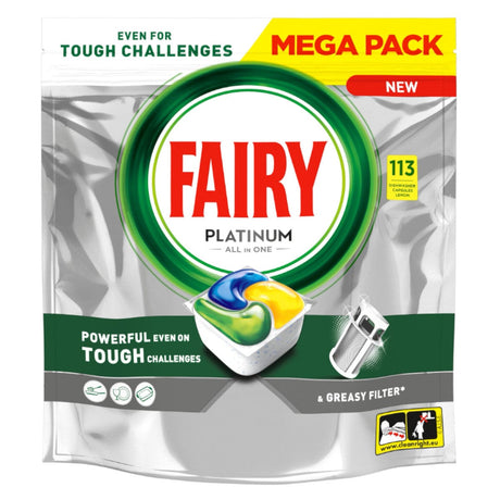 Produkt FAIRY Tabletki i kapsułki do zmywarki Kapsułki do zmywarki FAIRY Platinum All in One Lemon 113 szt 002857