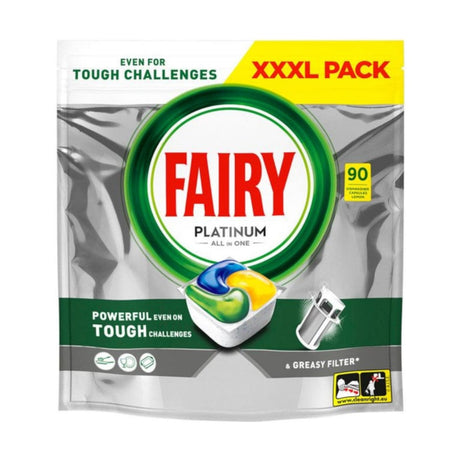 Produkt FAIRY Tabletki i kapsułki do zmywarki Kapsułki do zmywarki FAIRY Platinum All in One Lemon 90szt 002860