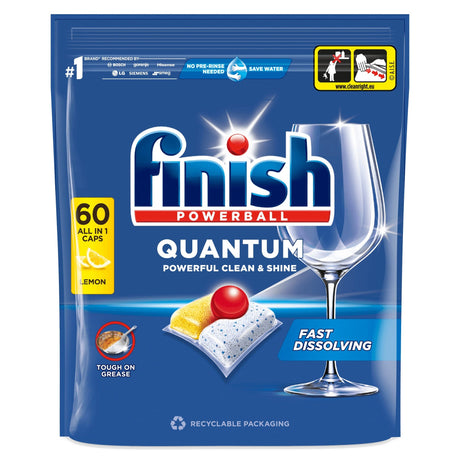 Produkt FINISH Tabletki i kapsułki do zmywarki Kapsułki do zmywarki FINISH Quantum All in 1 Lemon 60szt 003117